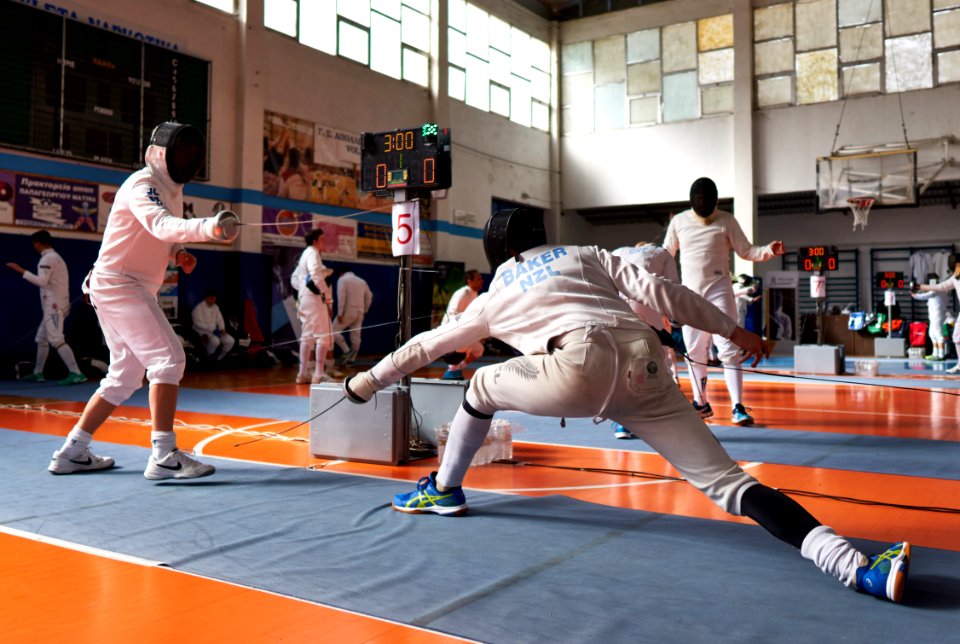 2nd_Leonidas_Pirgos_Fencing_Tournament._Baker_has_just_scored_a_foot_touch