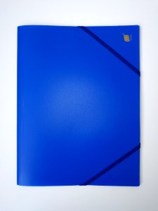 3-Flap_blue_A4_folder_with_elastic_straps_-_A1f photo