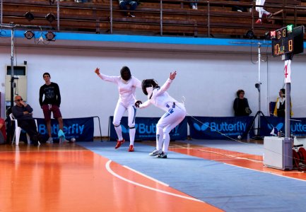 2nd_Leonidas_Pirgos_Fencing_Tournament._Double_touch_for_Nikoletta_Chatzisarantou_and_Irini_Mavrikiou