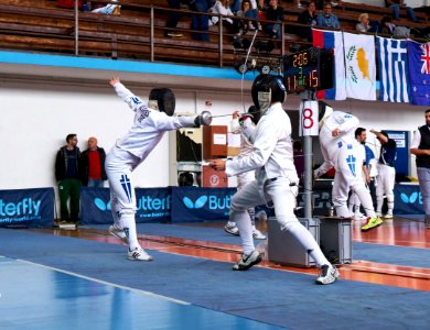 2nd_Leonidas_Pirgos_Fencing_Tournament._Extension_by_Giorgos_Alvanos_and_6th_parry_by_his_opponent
