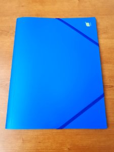 3-Flap_blue_A4_folder_with_elastic_straps_-_B2 photo
