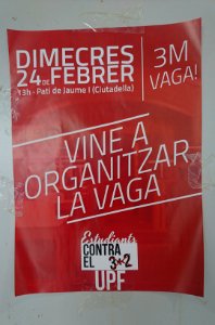 3-M_2016_3+2_reform_strike's_preparing_meeting_poster_in_UPF_Ciutadella_campus