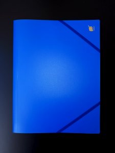 3-Flap_blue_A4_folder_with_elastic_straps_-_C1f photo