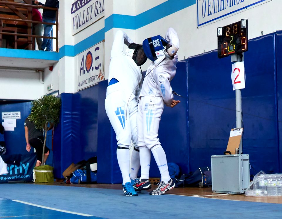 2nd_Leonidas_Pirgos_Fencing_Tournament._Corps-à-Corps