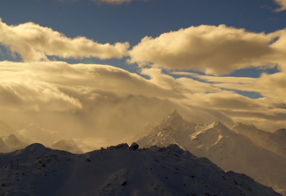 Snow-capped peaks height vertices