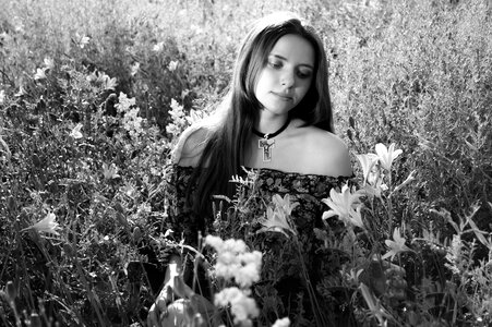 Model beauty bouquet