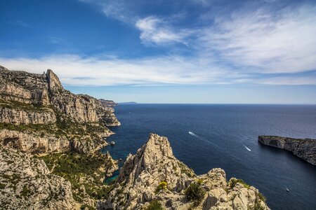 Sea blue france photo