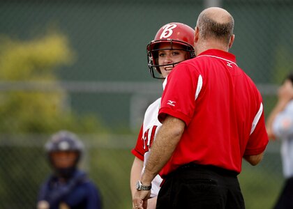 Player helmet batter photo