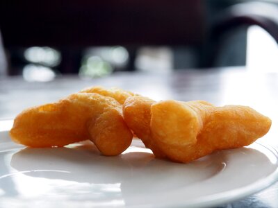 White plate sweets fry