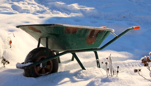 Rusty snow garden photo