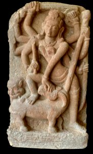 7th_to_8th_century_Mahisasuramardini,_Alampur,_Telangana photo
