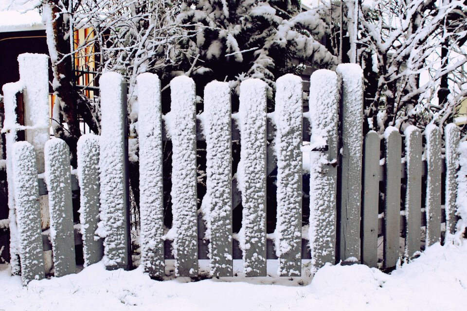 Grey input wood fence