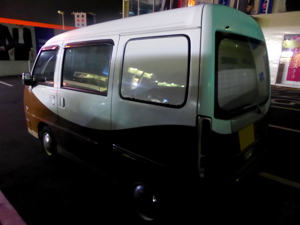6th_generation_Subaru_SAMBAR_at_night_rear