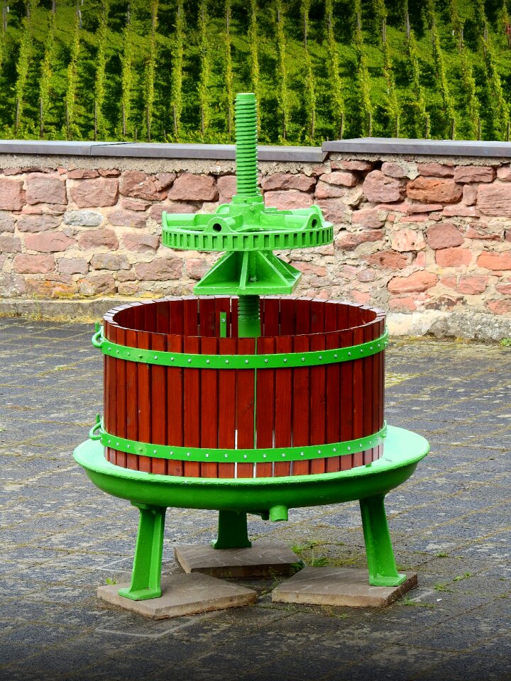 Fruit press wine vineyard