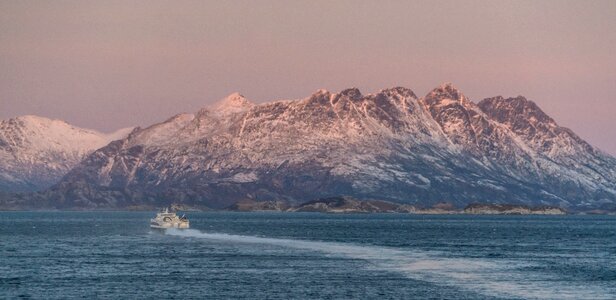 Fjord sea mountain