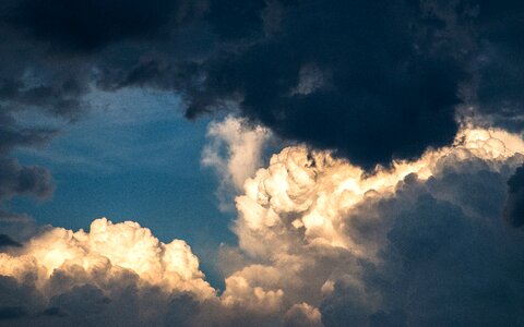 Thunderstorm cumulus nature photo
