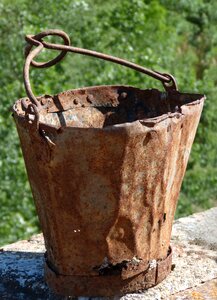 Old rusty abandoned