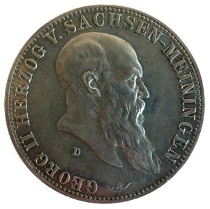 5_Mark_Sachsen-Meiningen_Georg_II_75_Jahre