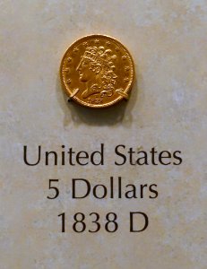5_Dollars,_United_States,_1838_D_-_National_Museum_of_American_History_-_DSC00216