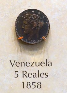 5_Reales,_Venezuela,_1858_-_National_Museum_of_American_History_-_DSC00267