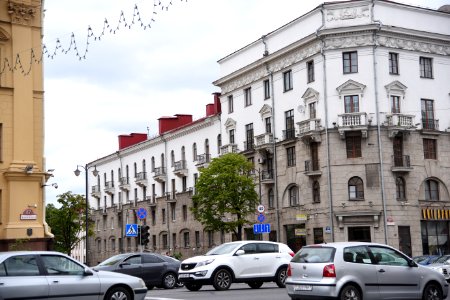 4467_Niezaliežnasci_Avenue_—_Kamsamoĺskaja_Street_May_2019_in_Minsk