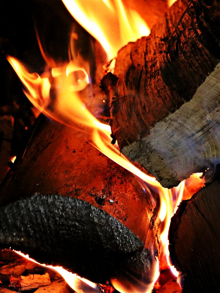 Flame campfire adventure