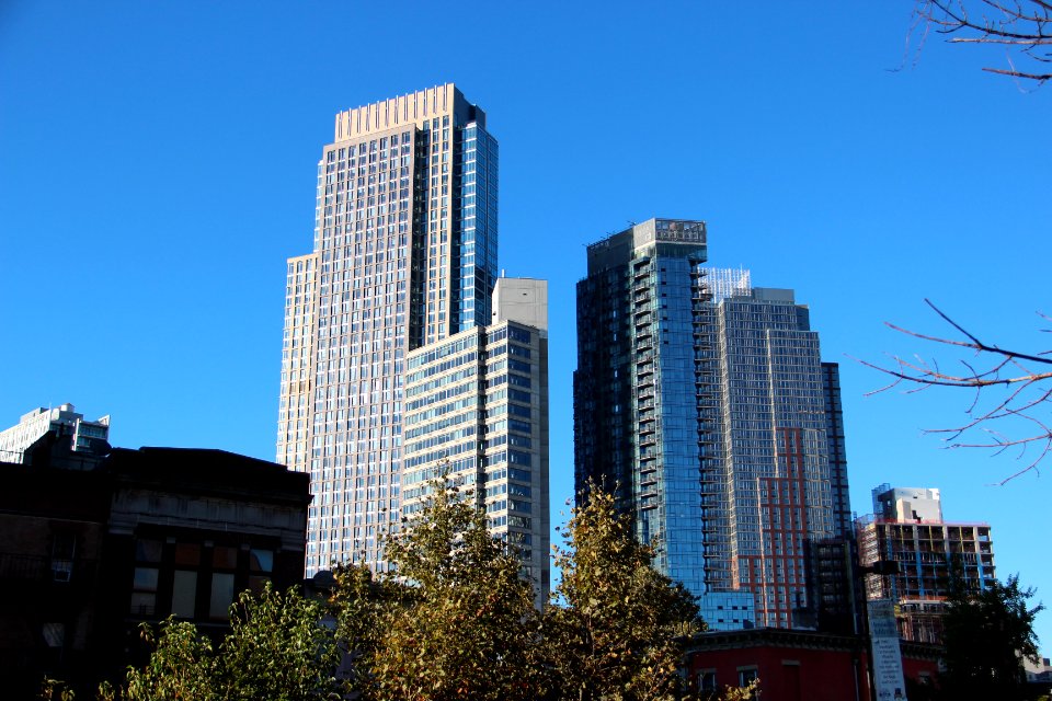 590_Fulton,_260_Ashland,_66_Rockwell_viewed_from_Fort_Greene_Park,_Oct_2017