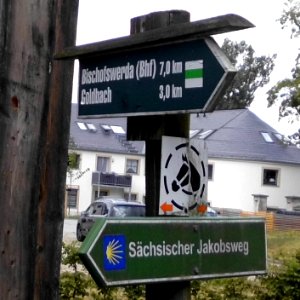 2019_Großhartau_Reitscheune_Wanderwegweiser