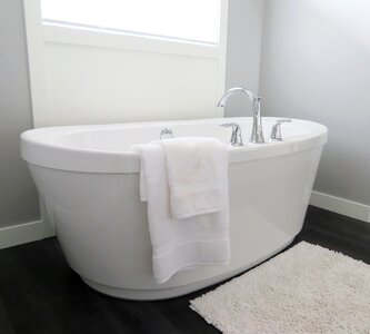 Bath white modern photo
