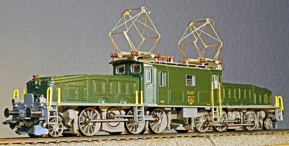 Model train cff depot of erstfeld photo