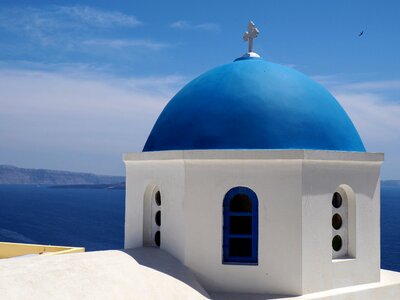 Greece caldera volcano photo