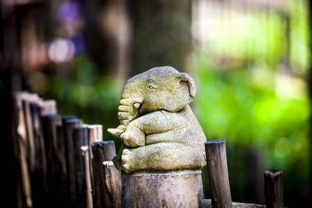 Stone stone figure stone sculpture photo