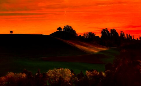 Sky clouds sunset photo