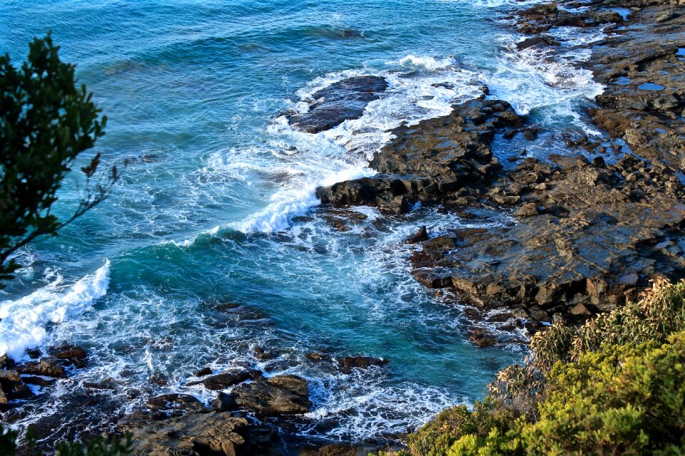 Sea waves landscape
