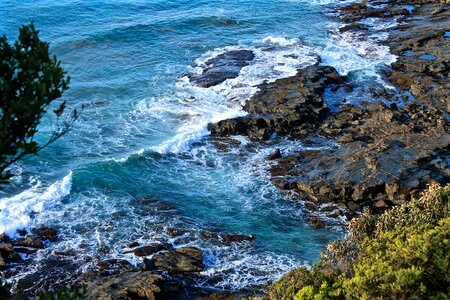 Sea waves landscape photo