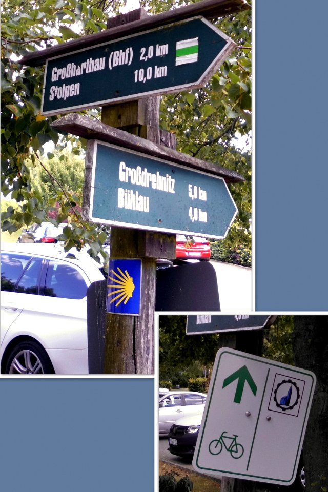 2019_Großharthau_Wanderwegweiser_Jakobsweg