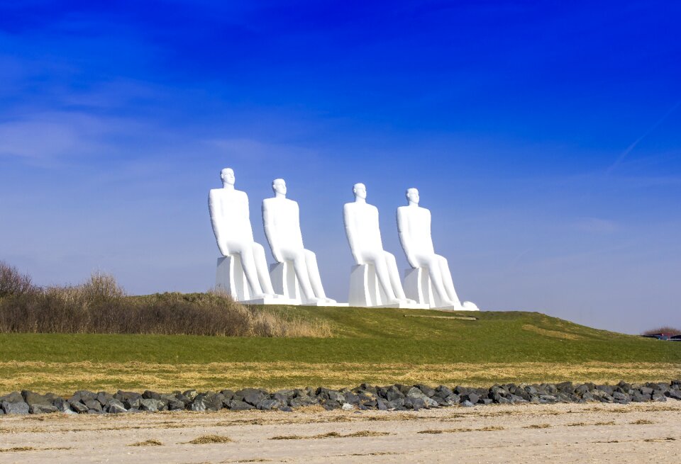 Denmark 4 men seated white