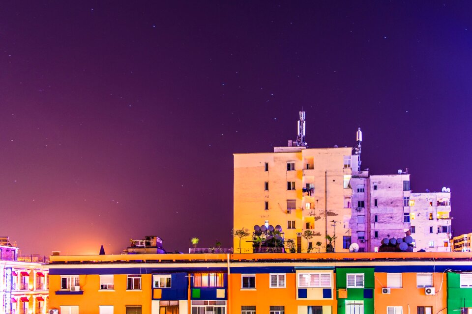 Architecture city lights mood