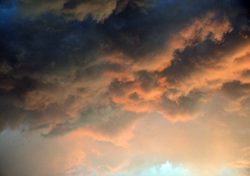 Afterglow clouds dusk