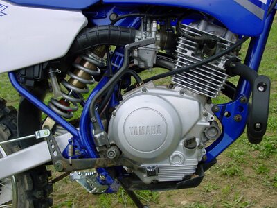 Motorcycle enduro blue photo