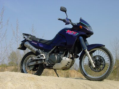Motorcycle purple vehicle