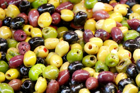 Farmers local market food green olives