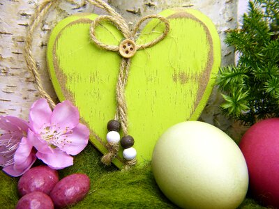 Deco nature easter eggs