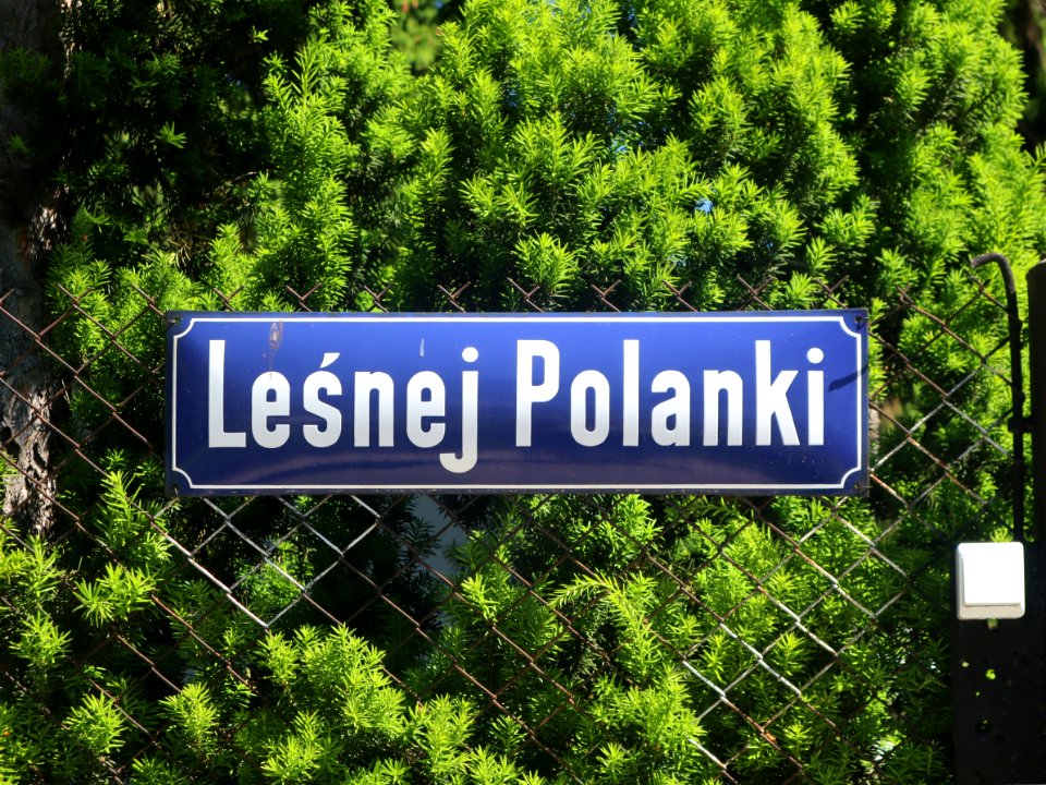 2021_Warszawa_Leśnej_Polanki,_starego_typu_tabliczka