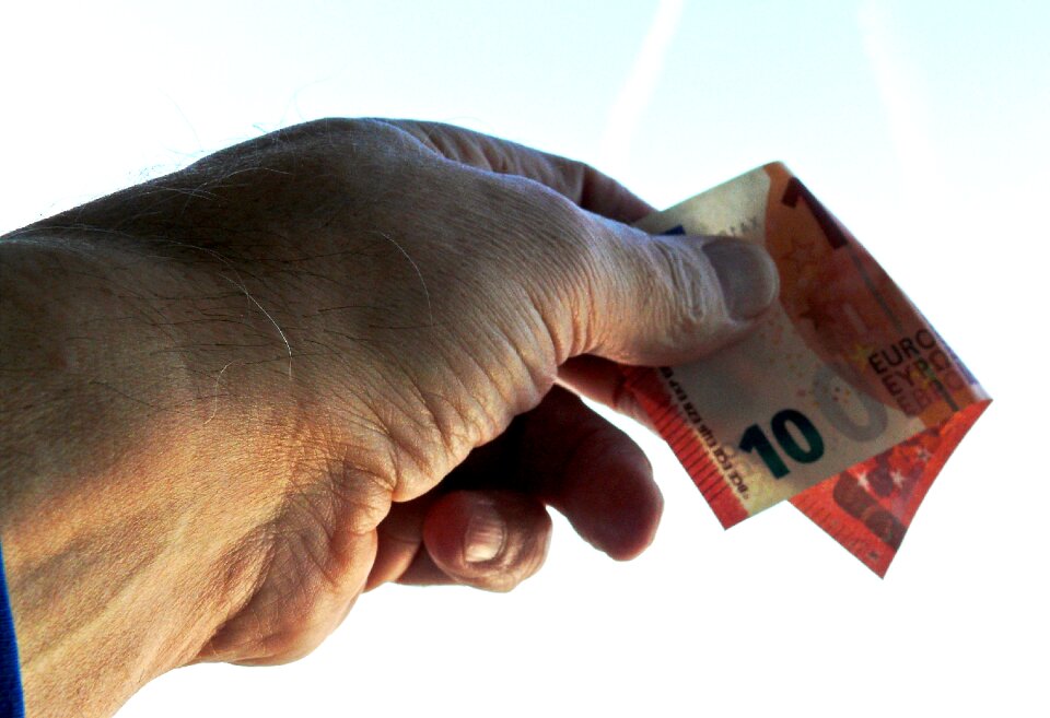 Euro banknote money bill