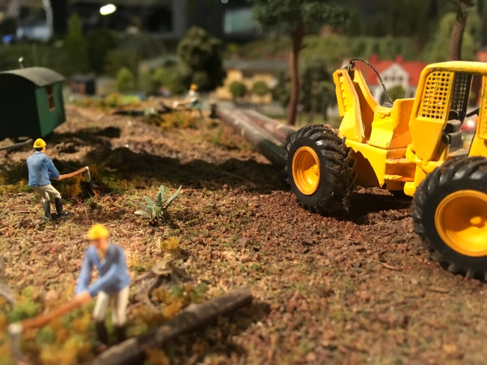 Miniatyrvärld forestry forest clearing