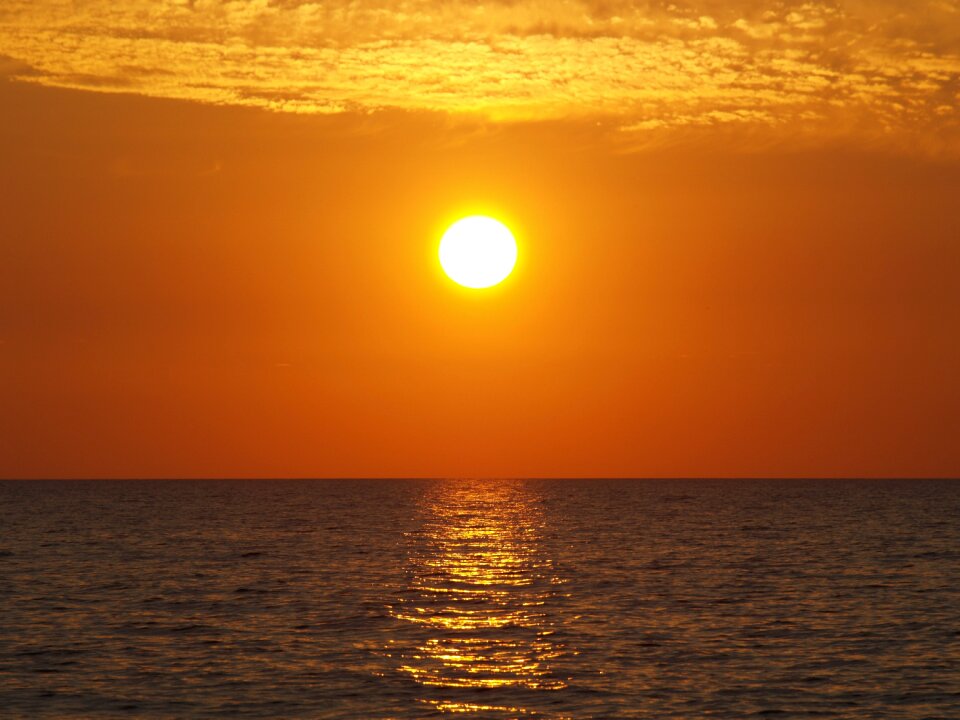 Sunset sea abendstimmung