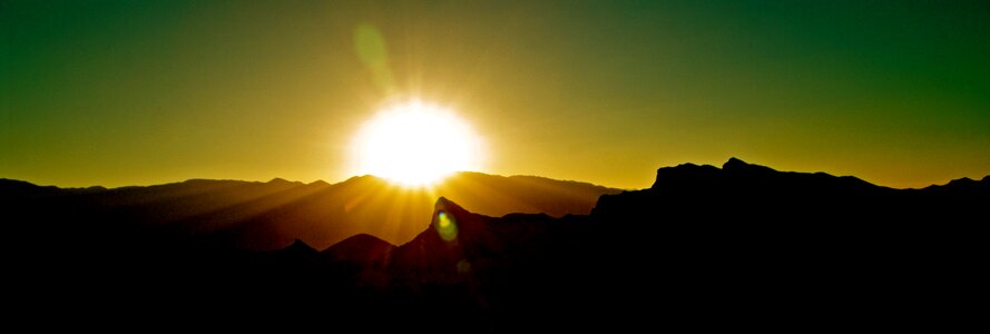 Desert death valley sunset