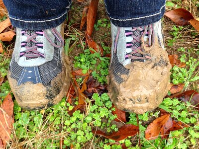Foot hiking land