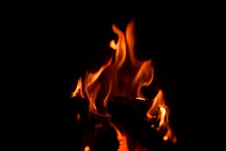 Flames lights chiaroscuro